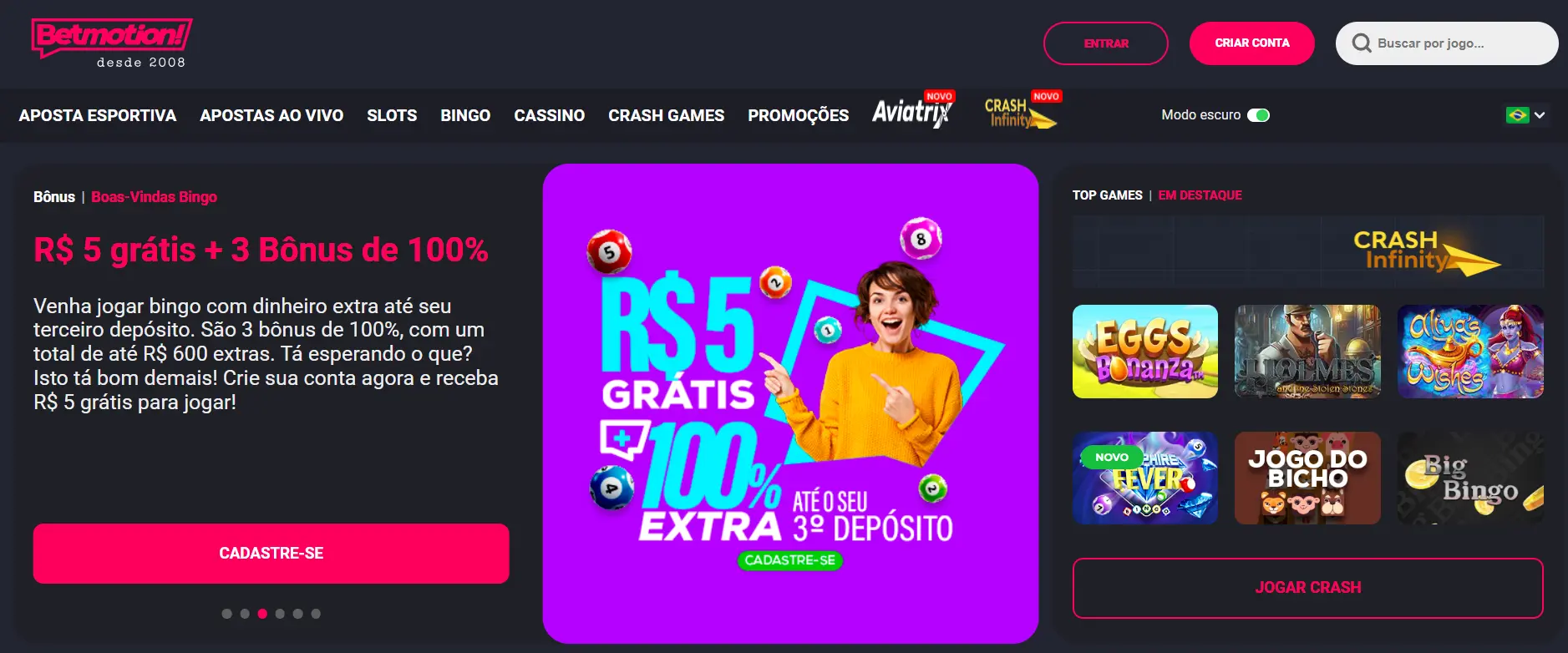 Cassinos online grátis